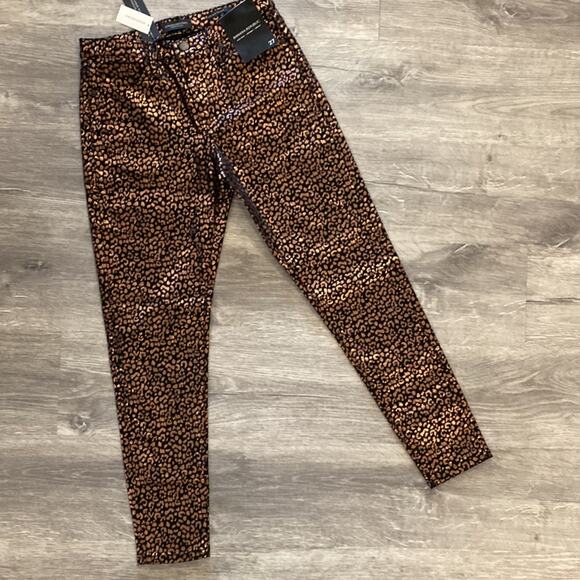 NWT Banana Republic Mid-Rise Skinny Stretch Leopard Ankle Pant / Jean - Picture 2 of 14